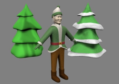 Elf with Trees