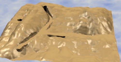 Construction Detour Plastic Texture
