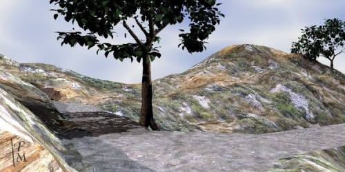 Layered Land Texture Tutorial Daytime Picture